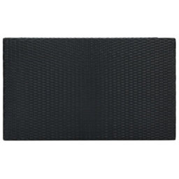 Berkfield Garden Bar Table Black 100X60.5X110.5 Cm Poly Rattan - thumbnail 4