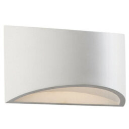 2 Pack 200mm Led Wall Light Warm White Primed White (Ready To Paint) Curved Lamp - thumbnail 2