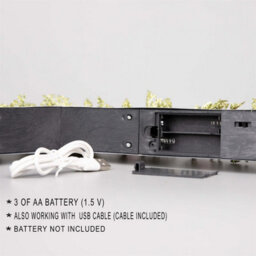 Shatchi Battery Operated Plastic Brass Finish Candle Bridge - H30Xw50Xd6.5Cm - thumbnail 4