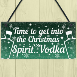 Red Ocean Bar Sign For Home Bar Hanging Plaque Vodka Gifts For Her For Him Funny Vodka Gift For Friend Christmas Keepsake - thumbnail 2