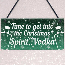 Red Ocean Bar Sign For Home Bar Hanging Plaque Vodka Gifts For Her For Him Funny Vodka Gift For Friend Christmas Keepsake - thumbnail 3