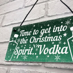 Red Ocean Bar Sign For Home Bar Hanging Plaque Vodka Gifts For Her For Him Funny Vodka Gift For Friend Christmas Keepsake - thumbnail 7