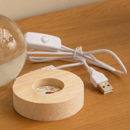Samuel Alexander 10Cm Usb Powered Etched Santa & Snowman Christmas Light Up Globe - thumbnail 7