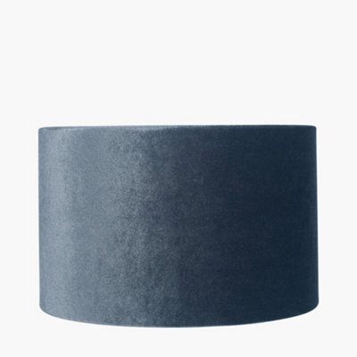 Pacific Lifestyle 30Cm Grey Velvet Cylinder Table Lampshade - image 1
