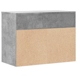 Berkfield Stylish Shoe Bench Concrete Grey 60X30X45 Cm Engineered Wood - thumbnail 7