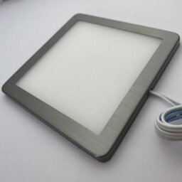2-Pack Brushed Nickel Ultra-Slim Square Led Under Cabinet Lighting Kit With Driver - Warm White - thumbnail 4