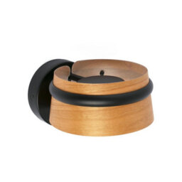 Luminosa Lighting Luminosa Loop Led Indoor Wall Lamp Black, Wood - thumbnail 2
