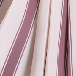 Ohs Stripe Parasol Umbrella Garden Outdoor Canopy Sun Shade - Chocolate/cream - thumbnail 7