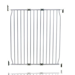 Safetots Eco Screw Fit Baby Gate, Grey, 90Cm - 100Cm, Stair Gate For Toddler And Baby, Screw Fit Safety Barrier - thumbnail 1