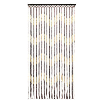 Jvl Provence Beaded Door Curtain, 90 X 180 Cm, Zig Zag - image 1