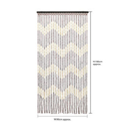 Jvl Provence Beaded Door Curtain, 90 X 180 Cm, Zig Zag - thumbnail 6