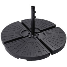 Set Of 4 Fillable Cantilever Parasol Base Weights, Durable And Stable With Water Or Sand Filling Options - thumbnail 1