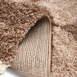"Bravich Beige Tartan Shaggy Rug 120 X 170Cm (4' X 5'6"")" - thumbnail 5