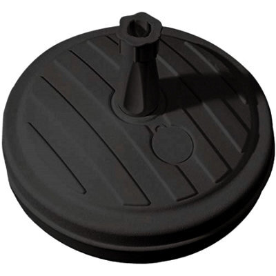 Geezy Parasol Base 13L Black Plastic Umbrella Stand Water Sand Beach Terrace Outdoor - image 1