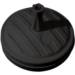 Geezy Parasol Base 13L Black Plastic Umbrella Stand Water Sand Beach Terrace Outdoor - thumbnail 1