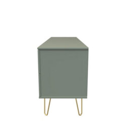 Fuji 2 Drawer 2 Door Wide Sideboard In Reed Green (Ready Assembled) - thumbnail 2