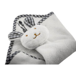 Midocean Baby Hug Me Rabbit Plush Hand Towel White (One Size) - thumbnail 3