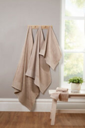 Rapport Home Eden Weave Bath Sheet Pure Cotton Mink - thumbnail 3