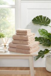 Rapport Home Eden Weave Bath Sheet Pure Cotton Mink - thumbnail 2