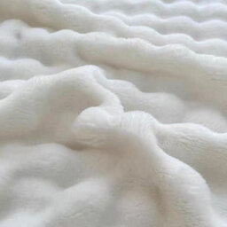 Homes & Linen White Teddy Square Duvet Cover Set Ultra Soft Plush Bedding With Matching Pillowcases - thumbnail 5