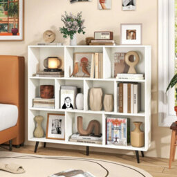 10 Cube Bookcase Mid Century Modern Storage Organizer - thumbnail 5