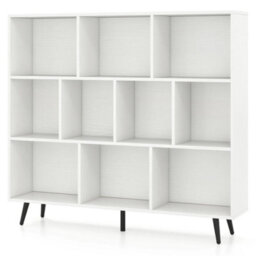 10 Cube Bookcase Mid Century Modern Storage Organizer - thumbnail 3