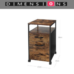 Modcraft Industrial Mobile Filing Cabinet With Drawer & Wheels - thumbnail 6
