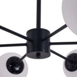 Living And Home Black 6-Head Modern Sputnik Chandelier Pendant Light - thumbnail 6