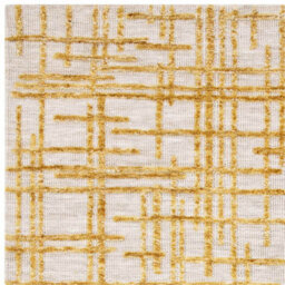 Modern Yellow Abstract Easy To Clean Rug For Living Room & Bedroom-200Cm X 290Cm - thumbnail 4