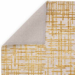 Modern Yellow Abstract Easy To Clean Rug For Living Room & Bedroom-200Cm X 290Cm - thumbnail 3