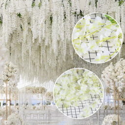 Simulated Wisteria Flowers, Simulated Hanging Artificial Plants (12 Pieces And Pack), Champagne Color - thumbnail 3