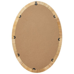 Beliani Wall Mirror Foissy 50 Cm 70 Cm Rattan Natural - thumbnail 4