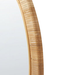 Beliani Wall Mirror Foissy 50 Cm 70 Cm Rattan Natural - thumbnail 5
