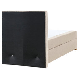Beliani Divan Bed With Storage Fabric Major 90 X 200 Cm (Eu Single) Taupe - thumbnail 7