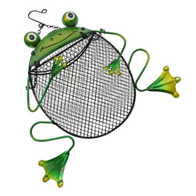 SecureFix Direct Novelty Frog Hanging Bird Feeder With Hook (Garden Feeding Station) - image 1