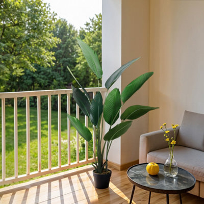 Darphe Simulation Large Artificial Plant Home Outdoor Decoration Banana Tree Potted Plant Height 160 Cm - image 1
