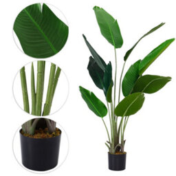 Darphe Simulation Large Artificial Plant Home Outdoor Decoration Banana Tree Potted Plant Height 160 Cm - thumbnail 8