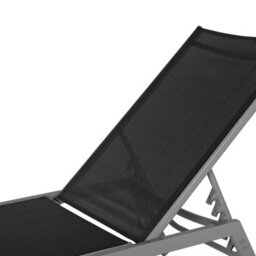 Beliani Sun Lounger Noli Reclining Metal Black - thumbnail 9