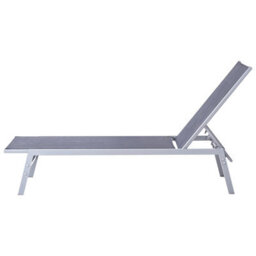 Beliani Sun Lounger Noli Reclining Metal Black - thumbnail 7