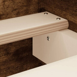 Berkfield Bed Frame With Headboard With Footboard Smoked Oak 180X200 Cm - thumbnail 7