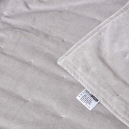 Homescapes Light Grey Velvet Quilted Throw, 125 X 150 Cm - thumbnail 7