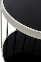 Orsina Durable Silver Cage Design Side Table, Luxurious Finish Side Table By Couch, Modern Design Lounge Table - thumbnail 5