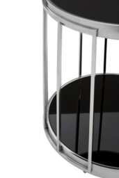 Orsina Durable Silver Cage Design Side Table, Luxurious Finish Side Table By Couch, Modern Design Lounge Table - thumbnail 4