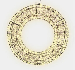 Xmas Haus 50 X 8.5Cm  2D 720 Led  Warm White Wreath With 10% Twinkle - thumbnail 1