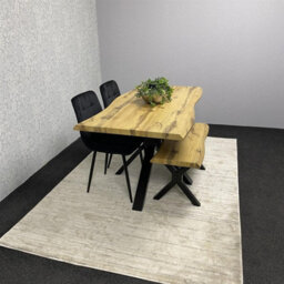 Kosy Koala Dining Table Set With 2 Black Chairs And 1 Bench Kitchen Dining Room Furniture - thumbnail 3
