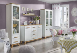 Arte Sven Sv4 Tall Display Cabinet - Vertical Elegance In Anderson Pine, H1850mm W450mm D400mm - thumbnail 2