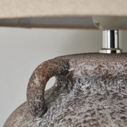 Inlight Albion Ceramic Round Matt Natural Table Lamp - thumbnail 3
