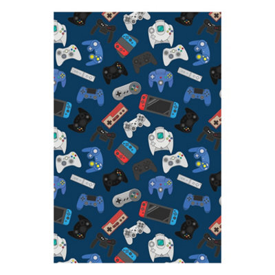 Gamer Fleece Game Controller Blanket Multicoloured (150Cm X 100Cm) - image 1