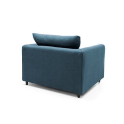 Abakus Direct Darcy Armchair In Teal Linen Fabric - thumbnail 3