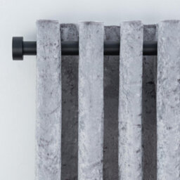 A.unique Home Stud End Metal Extendable Curtain Pole With Rings And Fittings (25/28mm) - Matte Black, 180Cm - 340Cm Approx - thumbnail 3